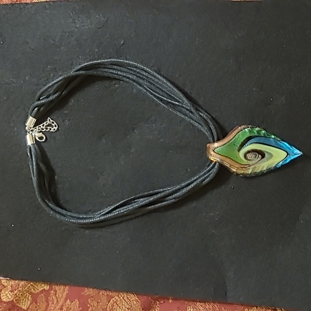 Handmade glass necklace